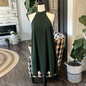 Beautiful, dark green align dress with pockets